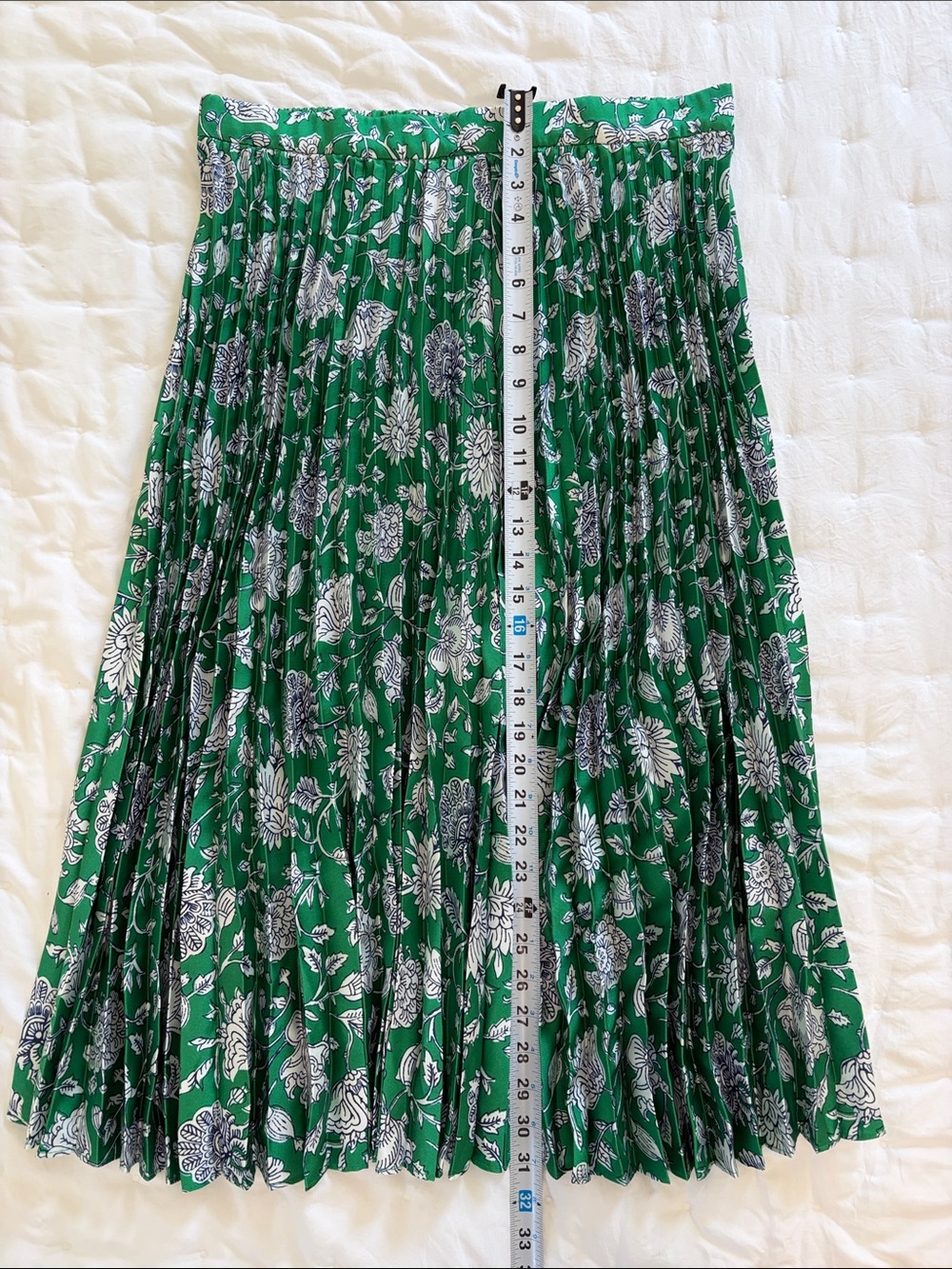 J. Crew Floral Pleated Midi Skirt - Picture 5 of 8